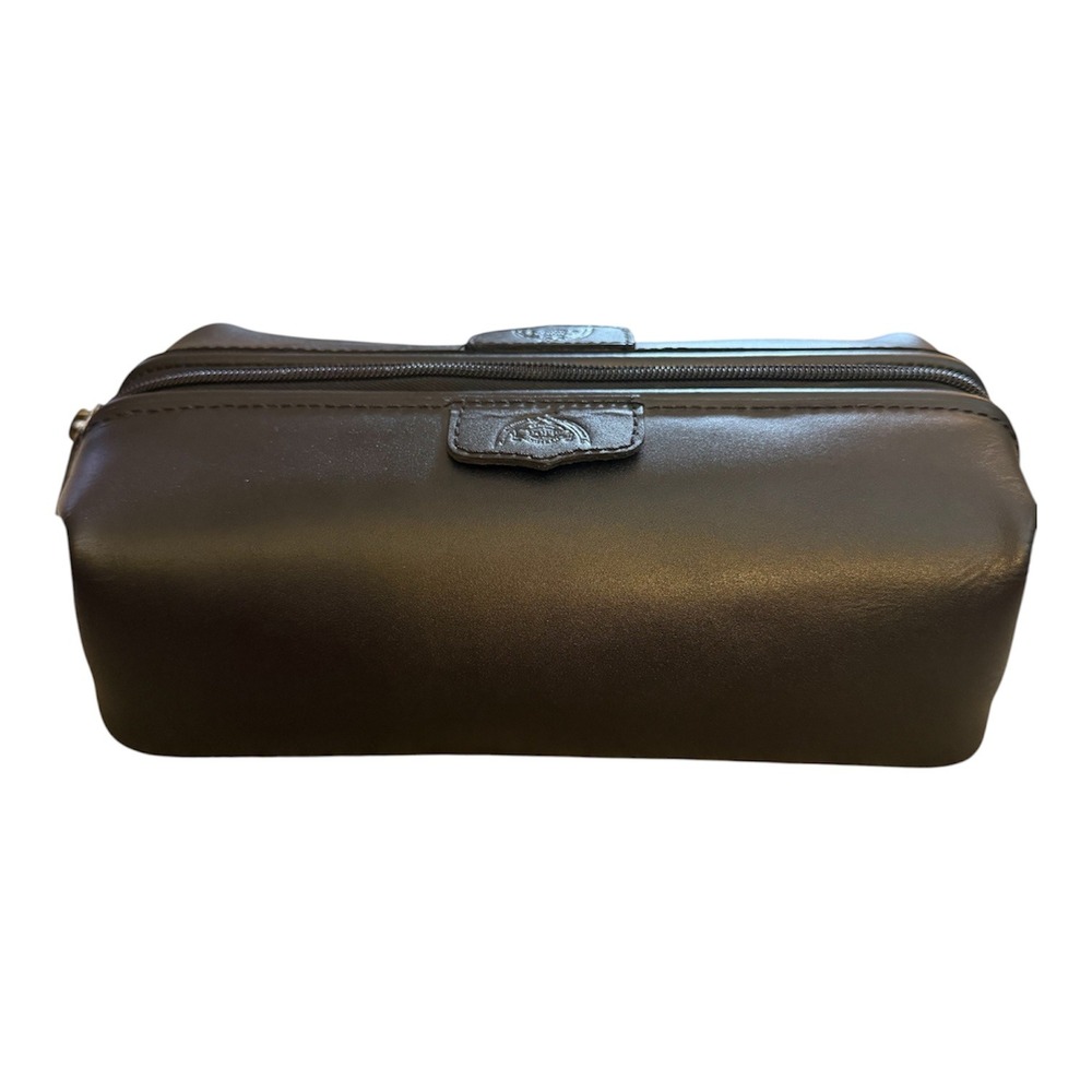 Dopp NWOT Men's 100% Genuine Sienna Cowhide Leather Traveler Toiletry Bag